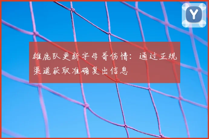 雄鹿队更新字母哥伤情：通过正规渠道获取准确复出信息